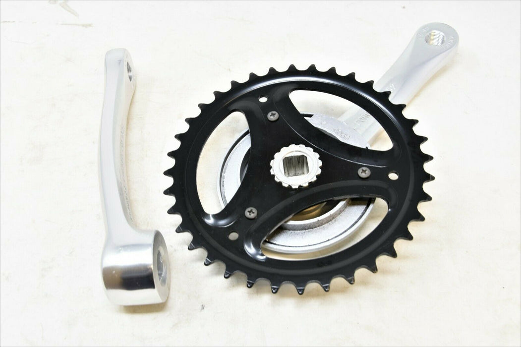 36 Teeth Chainwheel Crank Set Short Arm 152mm Alloy 1/8" Single Speed Crankset