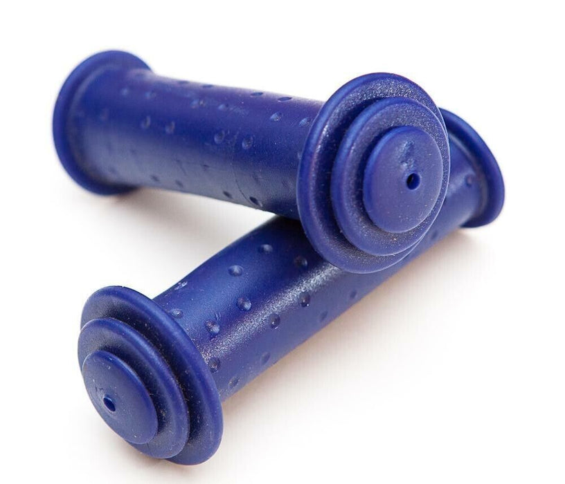 Dark Royal Blue Bike 105mm Mushroom Style Bicycle Pair Handlebar Grips