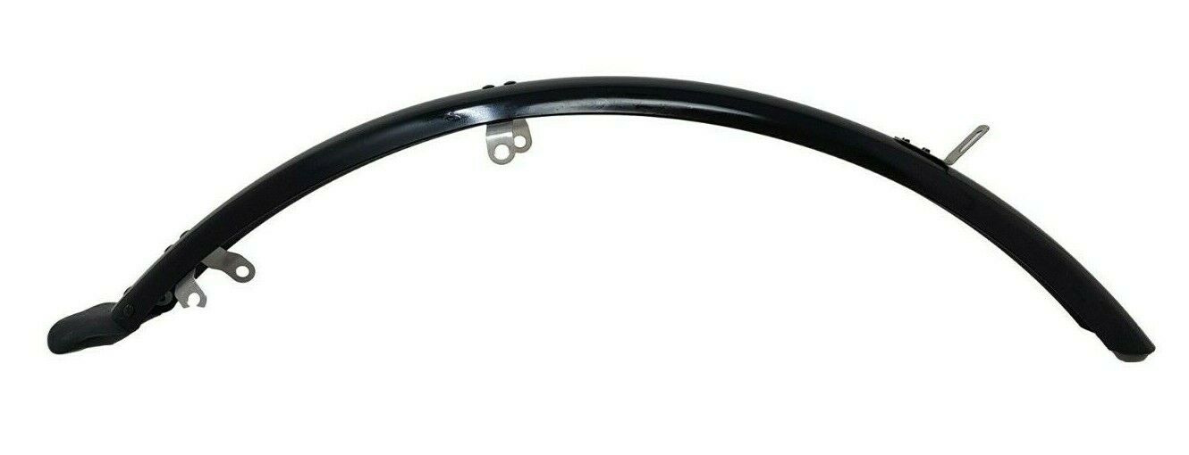 700c X 45mm (28")Full Length Front Plastic Mudguard Black For Hybrid Bikes