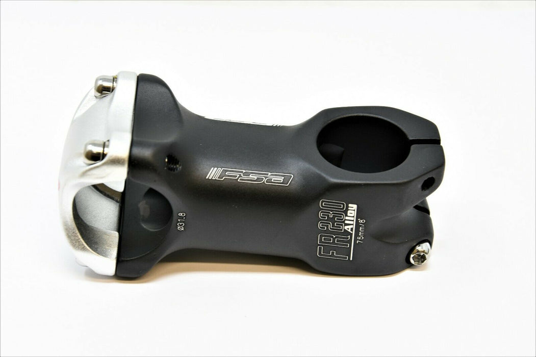 FSA FR230 ALLOY A-HEAD MTB HANDLEBAR STEM 75MM SHORT REACH BLACK 1 1/8" 31.8MM