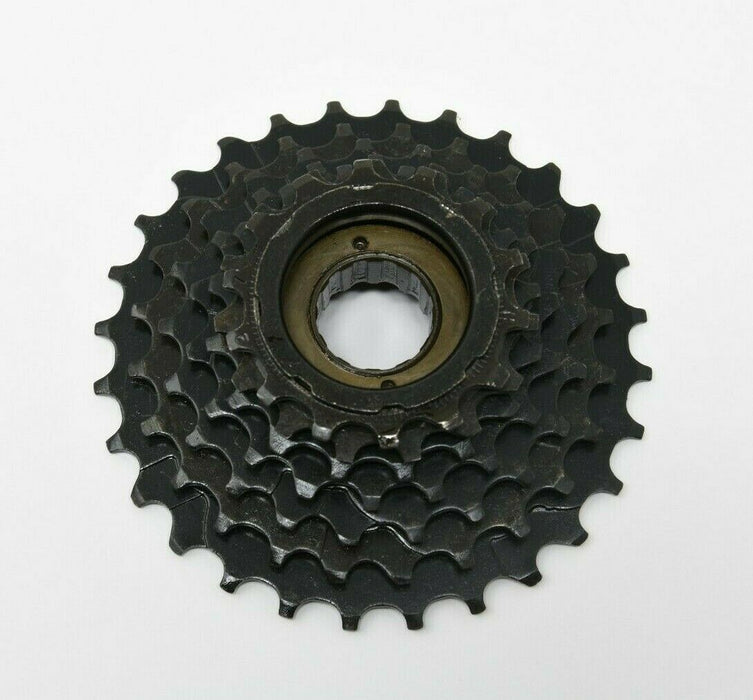 7 SPEED INDEX 14-28 FREEWHEEL BLOCK SCREW ON CASSETTE MTB,RACER BLACK