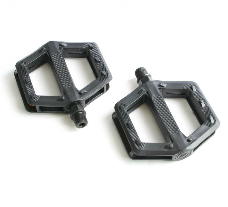 Adults Bicycle Black Pair 9/16" Large Bike Pedals (100mm X 95mm)