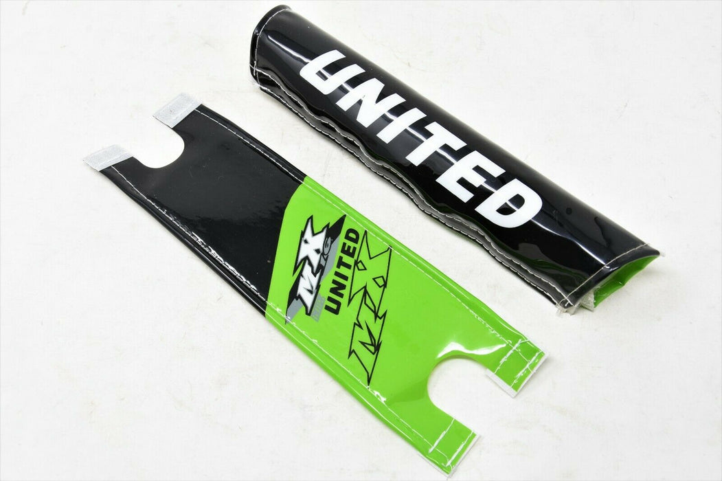 BMX BIKE PAD SET 2 PIECE HANDLEBAR & STEM PAD SET BRIGHT COLOURS UNITED MX16