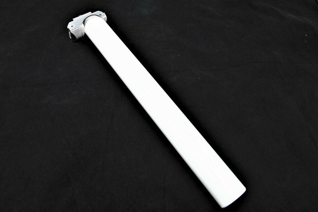 30.0mm Aluminium Uno Patent Micro Adjust Cycle Seat Post Bike 300mm Pillar White