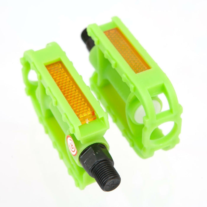 Pair 1/2" Child's Kids Small Bike Pedals - Green