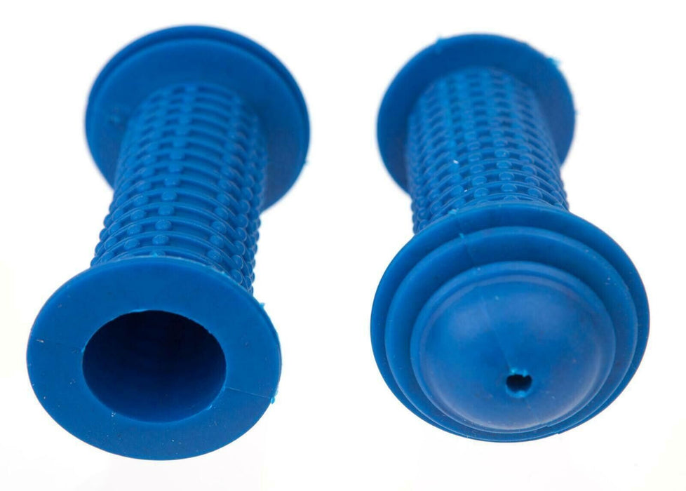 Blue 90mm Bicycle Mushroom Style Knobbly Kid's Bike Handlebar Grips