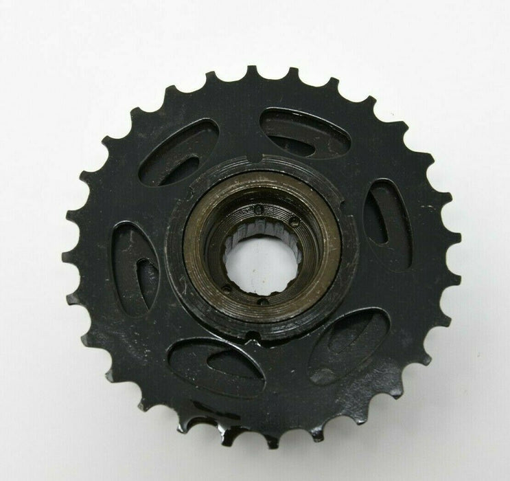 7 SPEED INDEX 14-28 FREEWHEEL BLOCK SCREW ON CASSETTE MTB,RACER BLACK