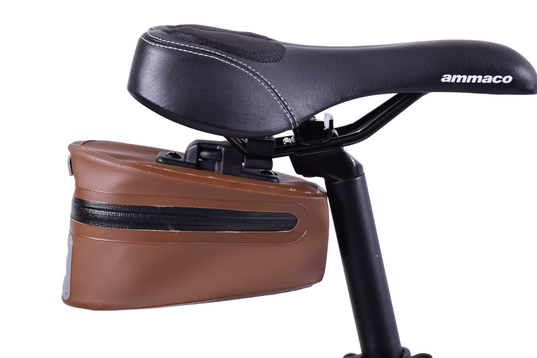 DAWES BIKE SADDLE SEAT WEDGE BAG QUICK RELEASE 100% WATERPROOF HERITAGE BROWN