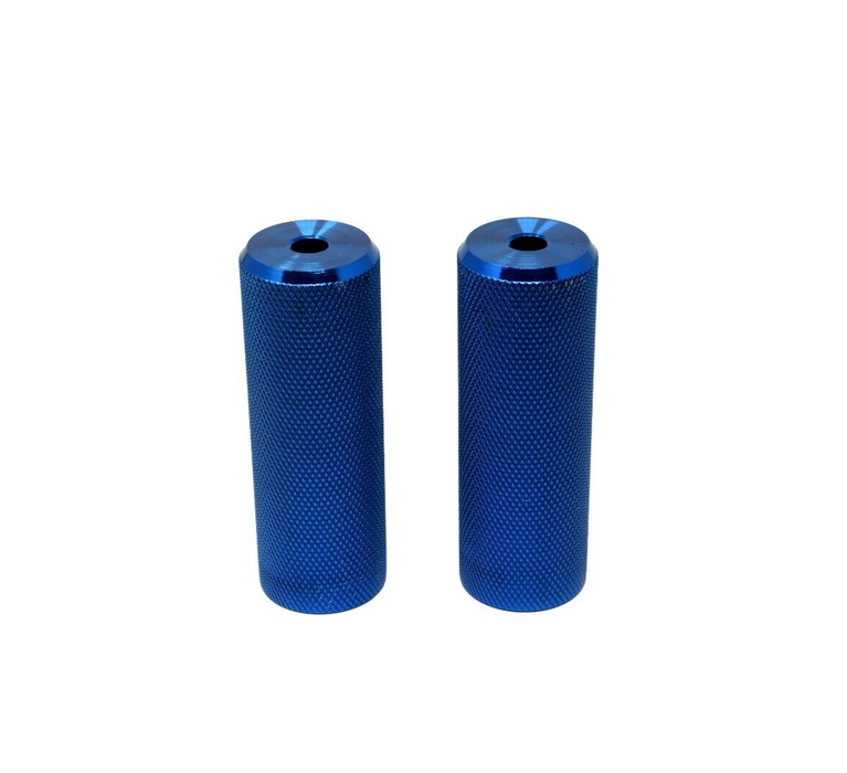 Wellgo Freestyler Bike Trick Nuts Stunt Pegs 3/8" 10mm - Blue