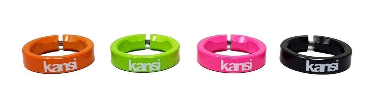 Kansi Folding Bike Handlebar Grip Lockrings Choose Orange / Pink / Black / Green