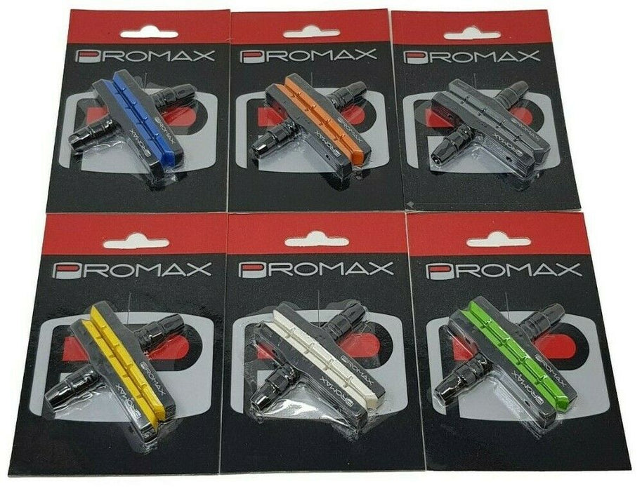 PROMAX B-2 AIR FLOW V BRAKE PADS 70MM FOR MTB, FIXIE, BMX, VARIOUS COLOURS