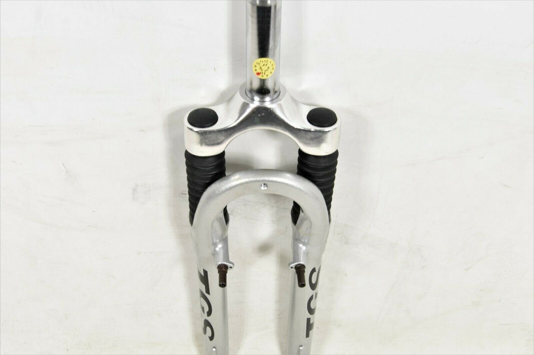 1 1/8" STEERER 135MM TOP GUN TGS SUSPENSION FORK 26" ATB OR MTB BIKE SILVER