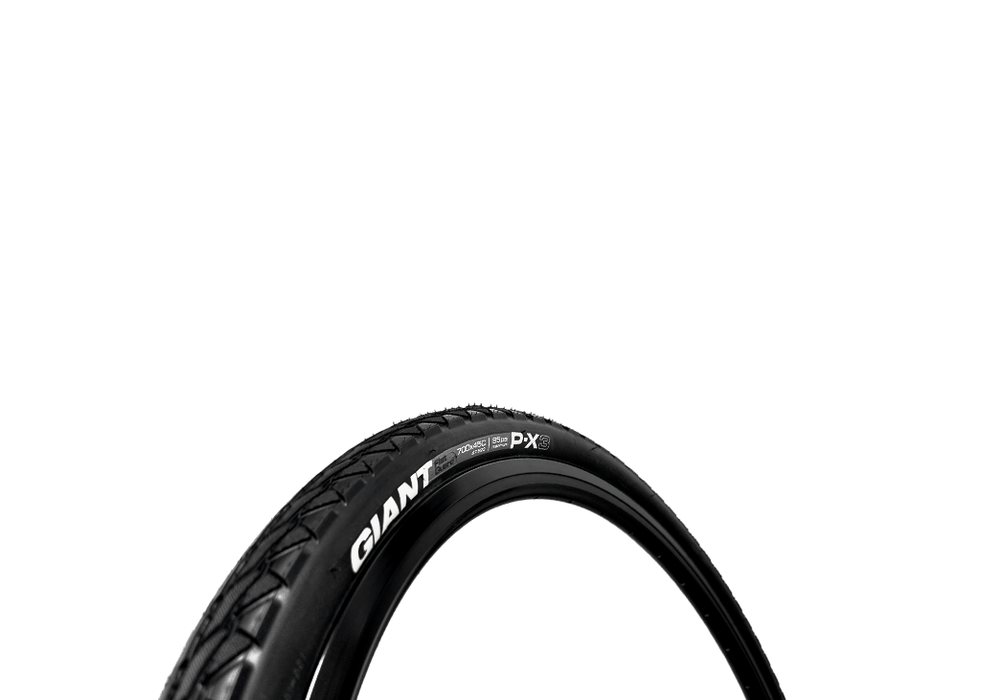 700 x 45c (622 - 47) Giant P-X3 Puncture Resistant Hybrid Bike Black Tyres