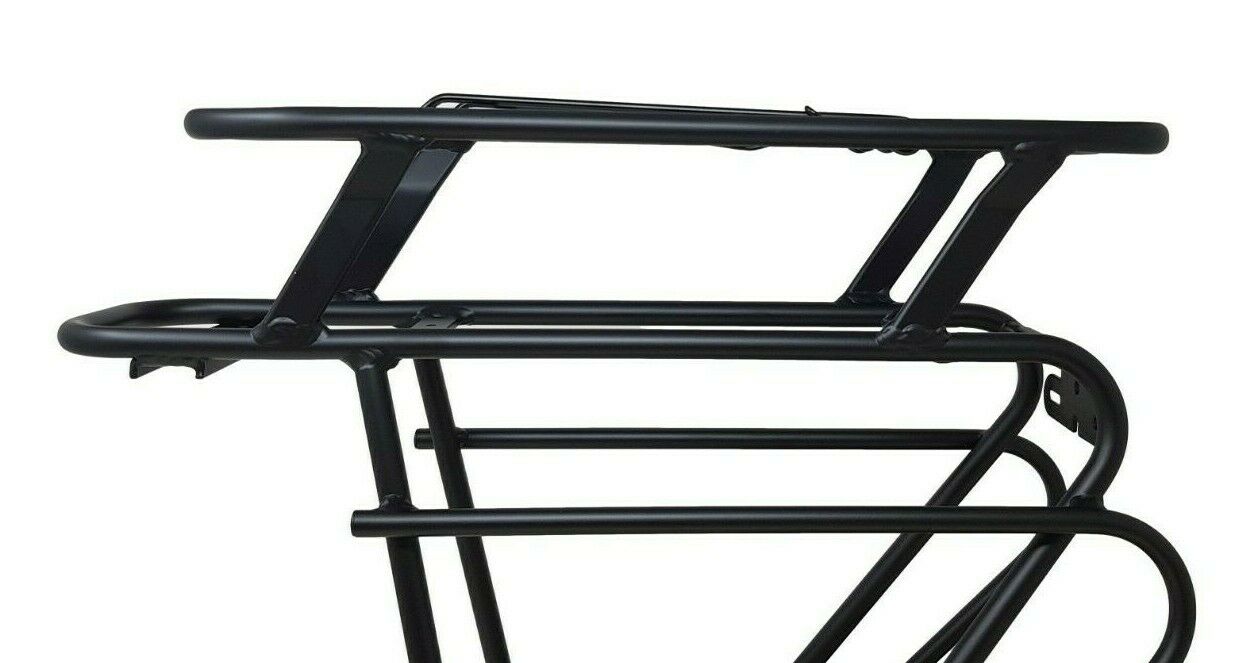 E BIKE BATTERY STEPS REPLACEMENT BIKE CARRIER 28" BLACK ALLOY LUGGAGE RACK