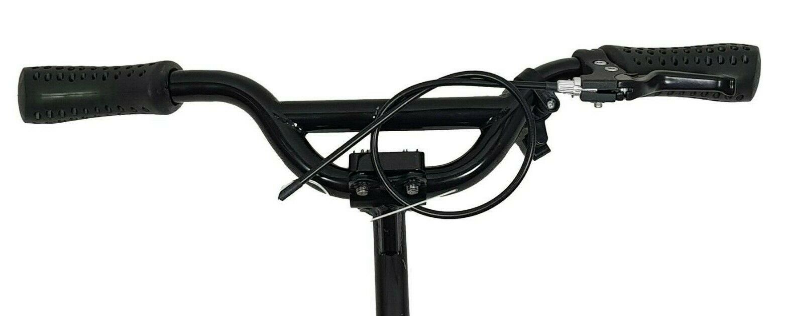 Complete 500mm Junior BMX Handlebars With Stem, Grips, Bell, Brake Lever & Cable