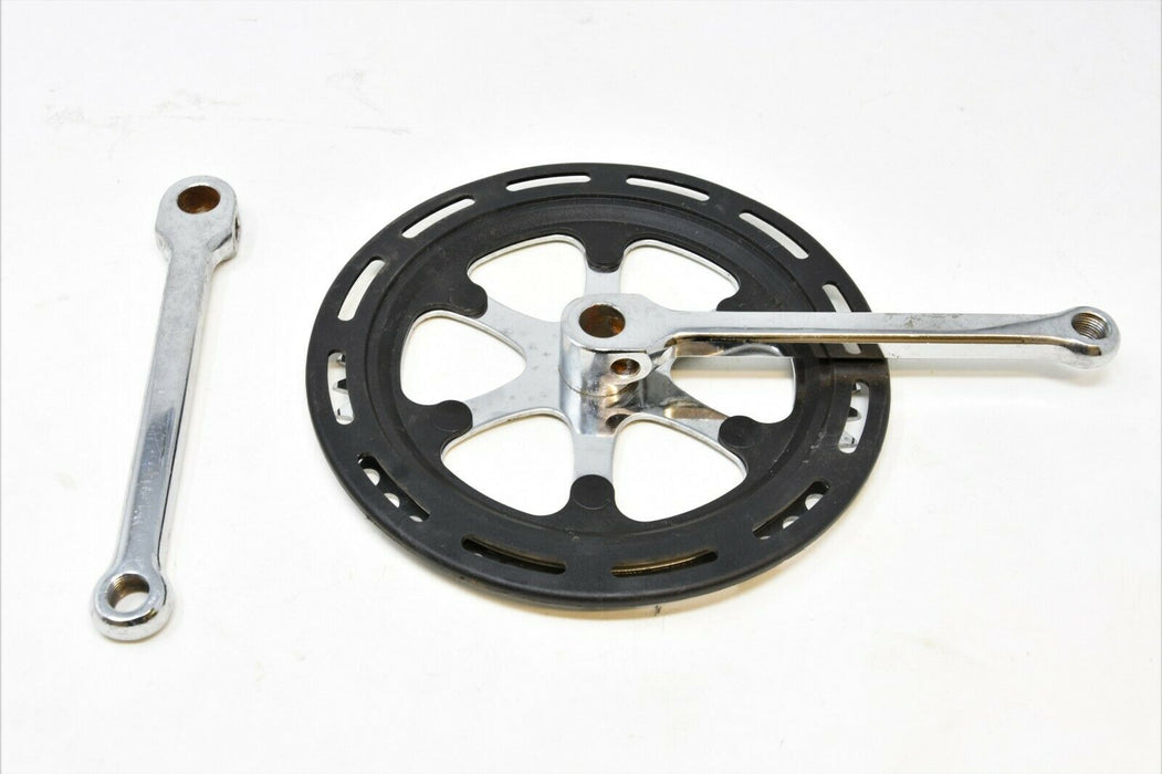 70's,80’s Bike 46 Teeth Single 1-8" Cottered Chrome Chainwheel & Guard 175mm