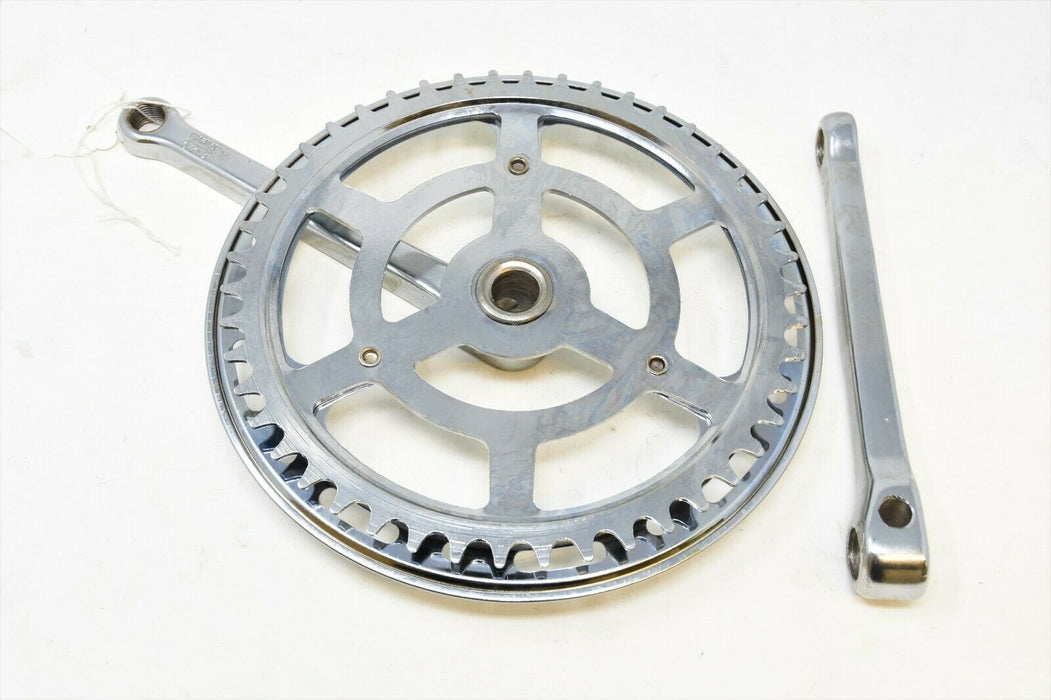 Vintage 60's 70's Racing Sport Bike Single Cottered Chainwheel Set 46T 165mm