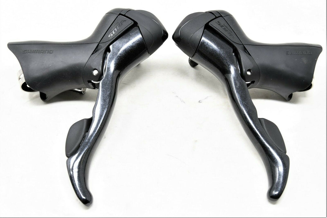 PAIR SHIMANO SORA ST-3500 9 x 2 SPD DOUBLE ROAD BIKE STI SHIFTER LEVERS 50% OFF