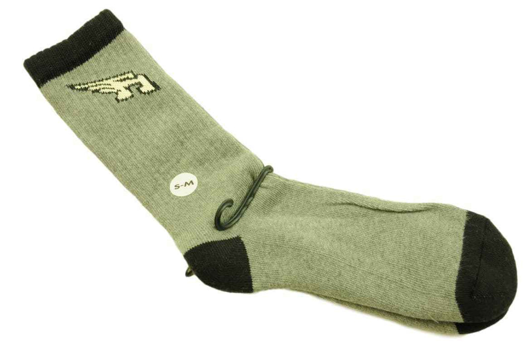 Mens Crew Length 6- 8 Grey- Black Arnette Sports Socks Buy One Pair Get One Free