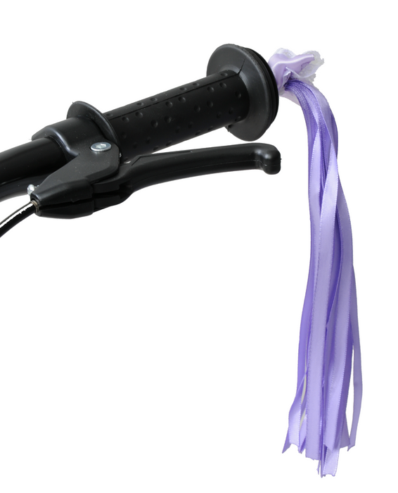 Child's - Kids Purple Bike, Bicycle, Scooter Handlebar Fabric Tassels Streamers