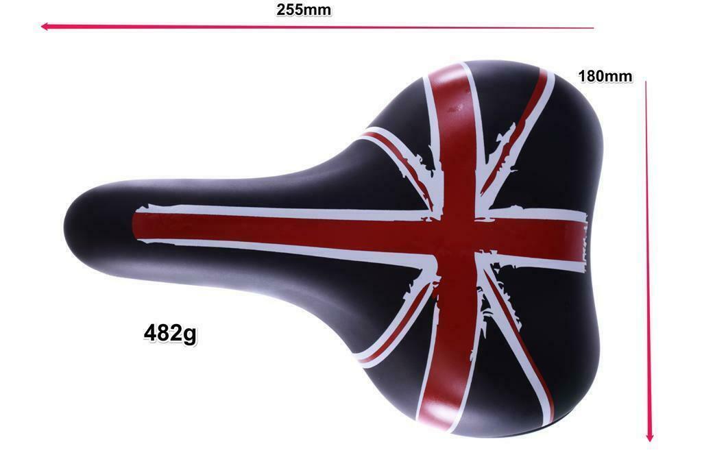 Wholesale Job Lot Of 24 Adult Mountain Bike Saddles Union Jack Seats Black New