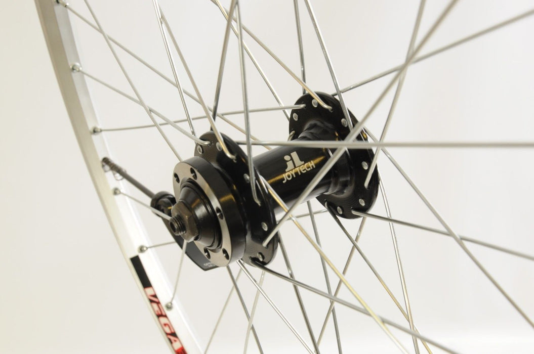 PAIR 26” DISC WHEELS DOUBLE WALL ITALIAN RIM (559 - 17) 8 or 9 SPD CASSETTE HUB MALVESTITI VEGA 3000