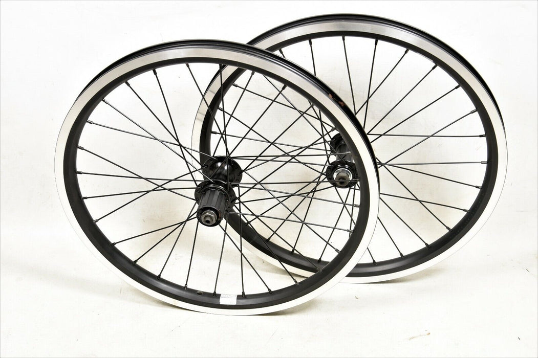 20x 1.75 FOLDING KIDS BIKE MTB WHEELS BLACK DUAL WALL 8-9SPD CASSETTE 100/130mm