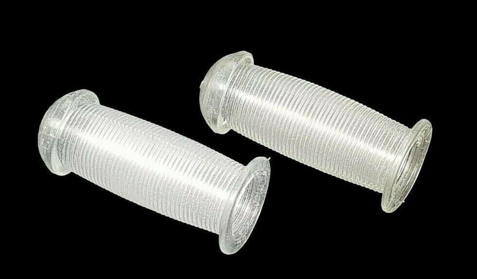 Pair Of Childrens Bike Clear Handle Bar Grips 80mm Kids Scooter Grips For 22.2mm