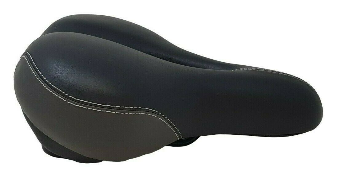 Job Lot Of 12 Wide Adult Black Unisex Mountain Bike Padded Saddles Cycle seats