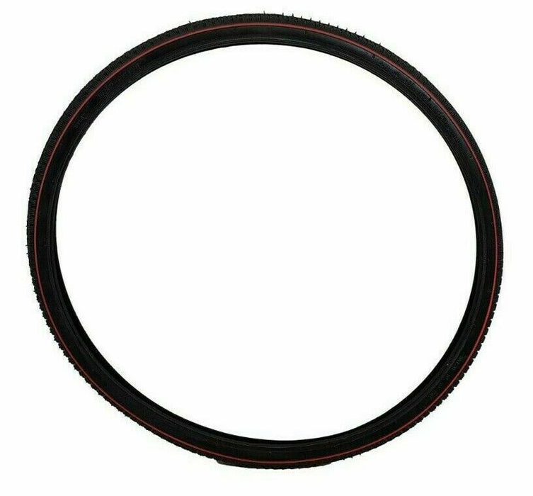 28 x 1 1/2 (40-635) Black Tyres Heavy Roadster Tread For Vintage Bikes Redline