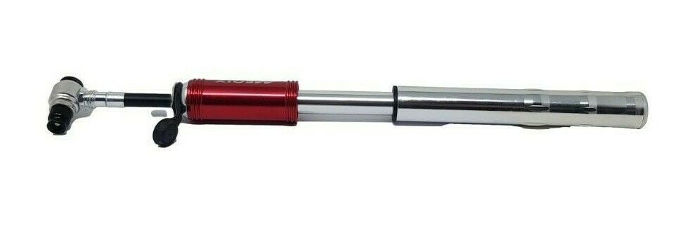 RED MEQIX INSPIRE HPM-PCB TWIN HEAD 120 PSI BIKE PUMP SUITS ANY VALVE 50% OFF