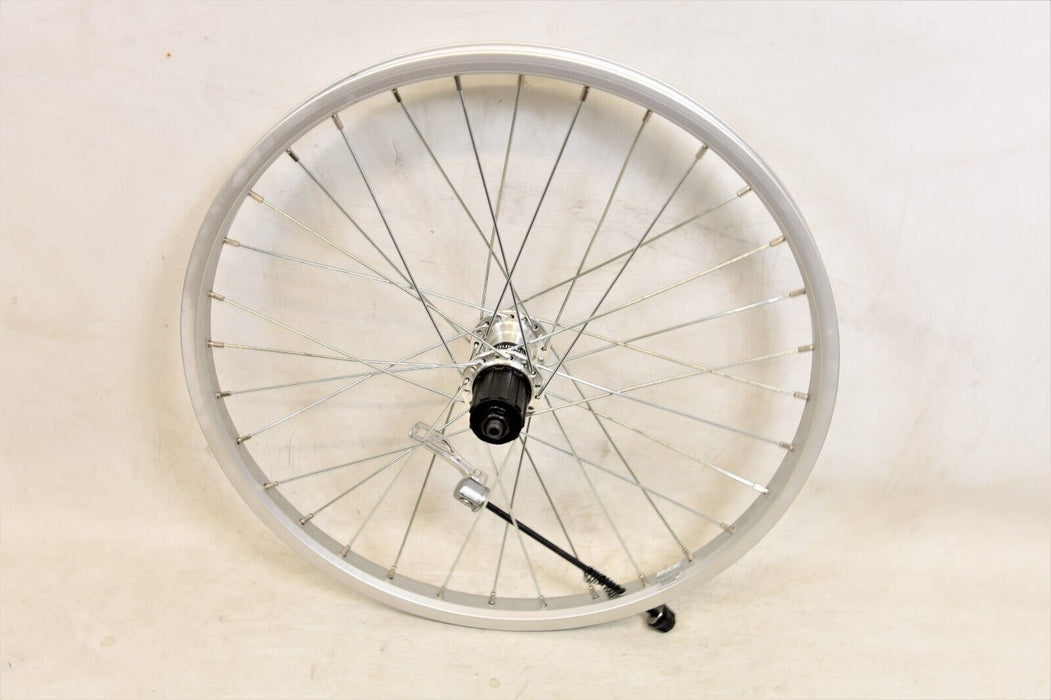 20 X 1.75 Rear Folding Bike MTB Wheel Shimano FH-MC18 8/9speed Cassette Silver