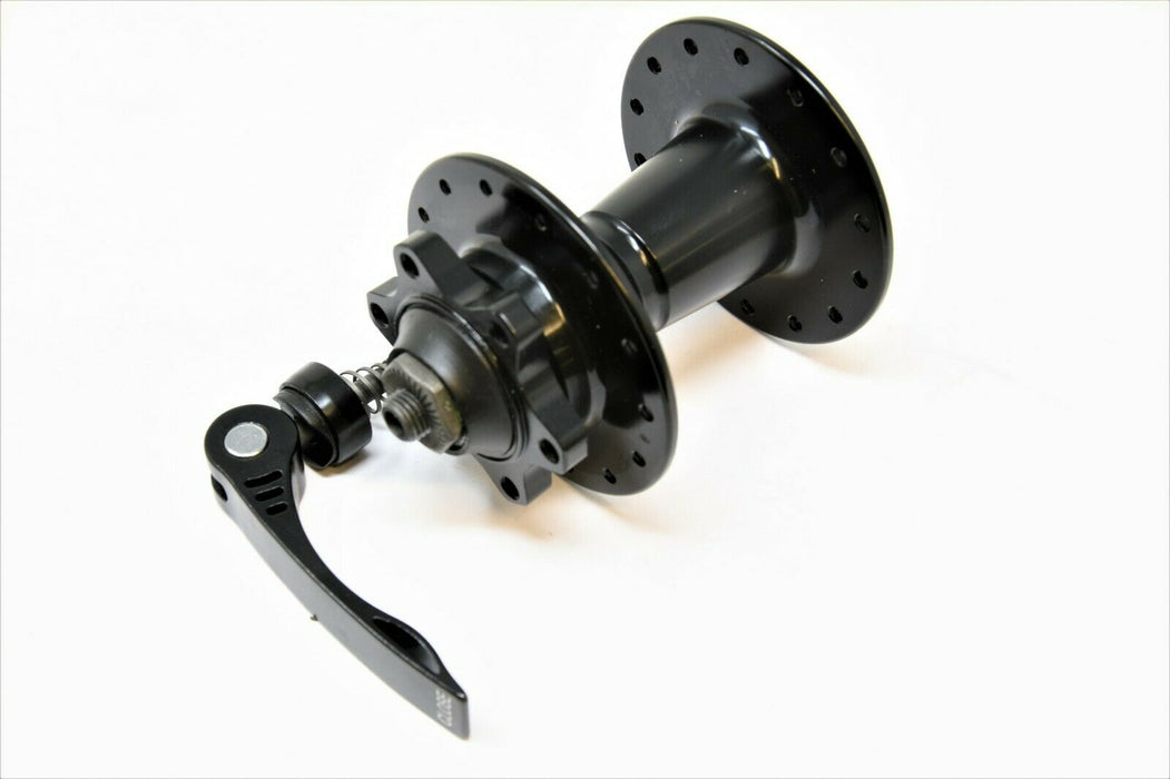 Formula 28 Spoke Bike Front Wheel Disc Hub Alloy & Q/R Skewer Black