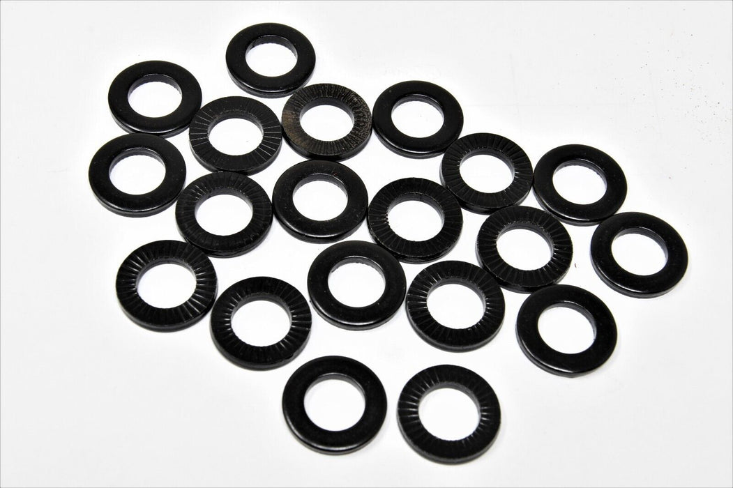 14mm Axle BMX Bike Wheel Spindle Washers 3mm Thickness Black - Select Quantity - 10 or 20