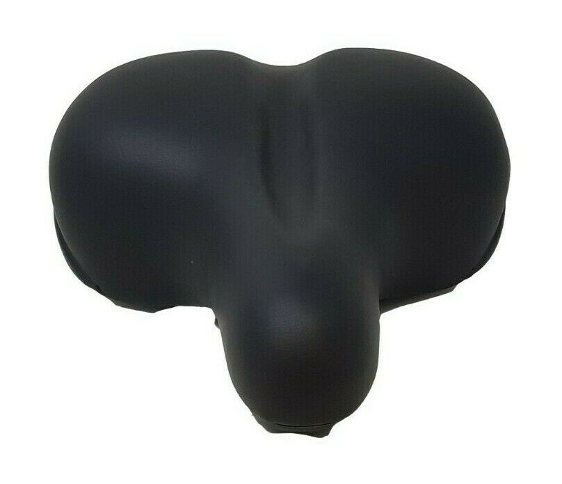 Extra Wide Padded Adult Black Unisex Mountain Bike Saddle 34cm x 22cm Seat