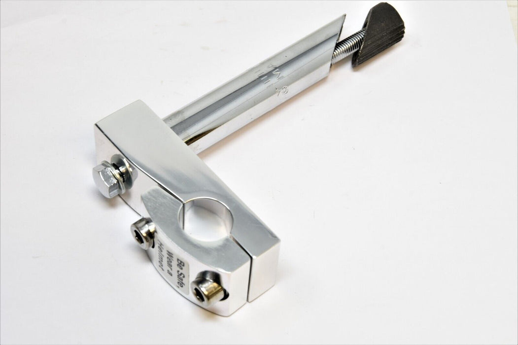 Chrome BMX Two Bolt Handlebar Stem Alloy Top 21.1 Kids Bike 22.2mm H/Bar Clamp