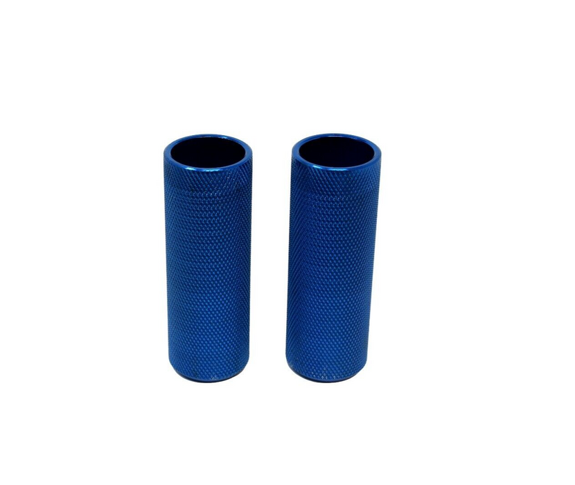 Wellgo Freestyler Bike Trick Nuts Stunt Pegs 3/8" 10mm - Blue