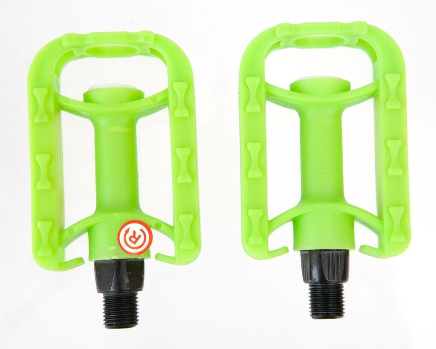 Pair 1/2" Child's Kids Small Bike Pedals - Green