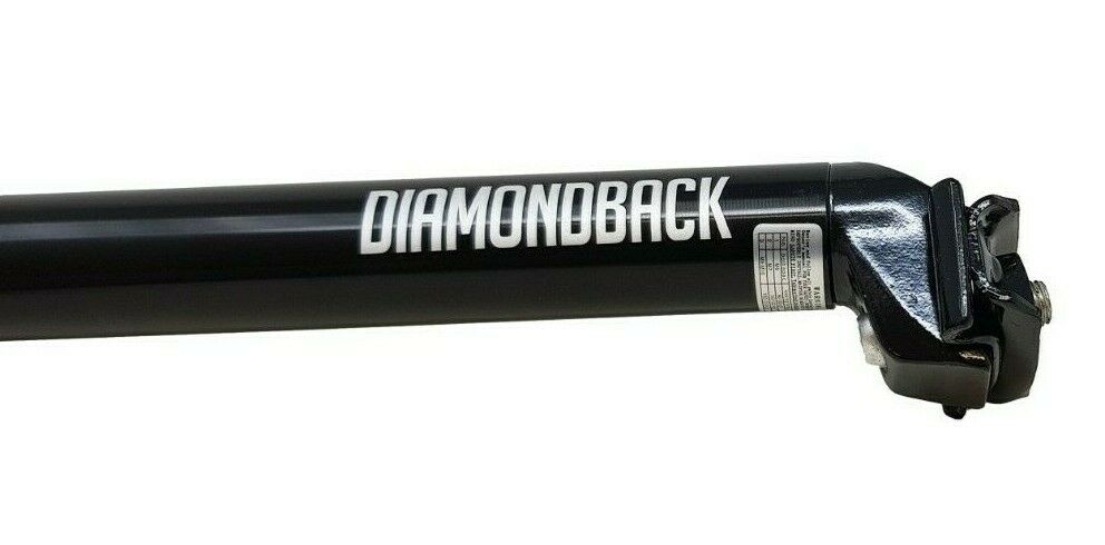 DIAMONDBACK 31.6MM ALLOY SEAT POST 350MM MICRO POST SINGLE BOLT BLACK