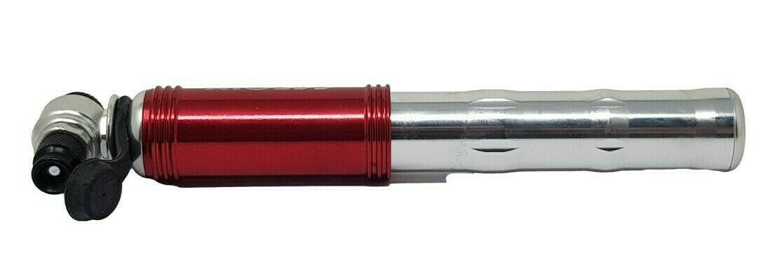 RED MEQIX INSPIRE HPM-PCB TWIN HEAD 120 PSI BIKE PUMP SUITS ANY VALVE 50% OFF