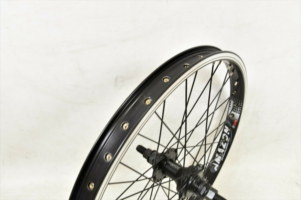 WEINMANN AMAZON DOUBLE WALL RIM 20" BMX REAR WHEEL 9 TEETH DRIVER HUB 14MM AXLE