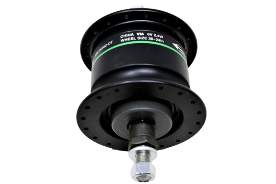 Shimano Nexus Dynamo Hub DH-2N20C-DT 36 Hole 6v 2.4w For 20" Or 24" Wheels Black