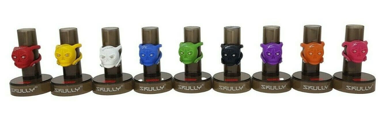 PAIR OF SKULLY BONEHEAD BRIGHT LED SILICONE WRAP AROUND LIGHT SETS ASS. COLOURS