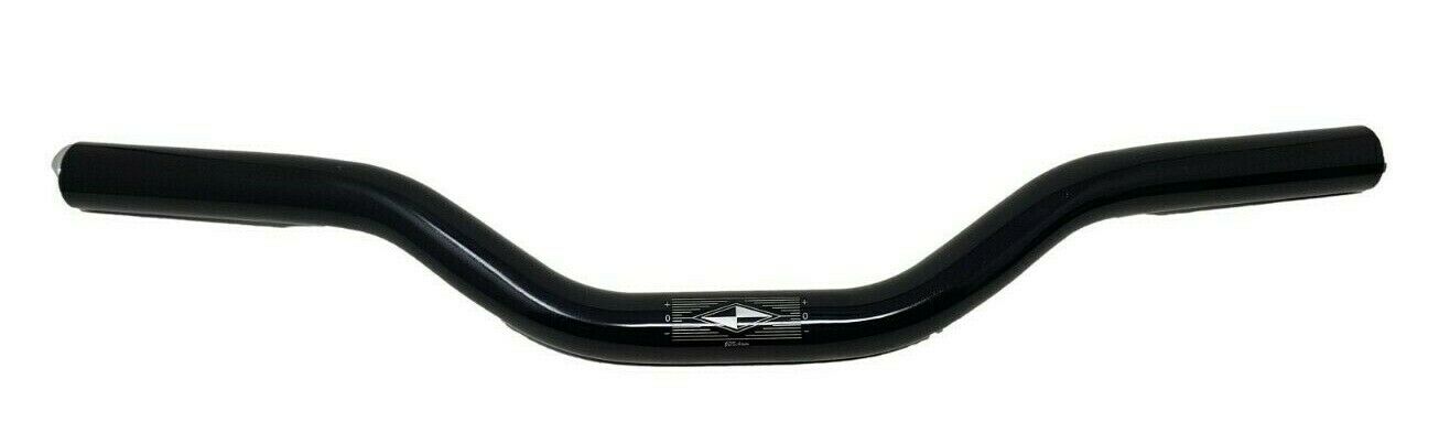 Fixie / Kids Bike 500mm Narrow Alloy Handle Bars 25.4mm Gloss Black 40mm Rise