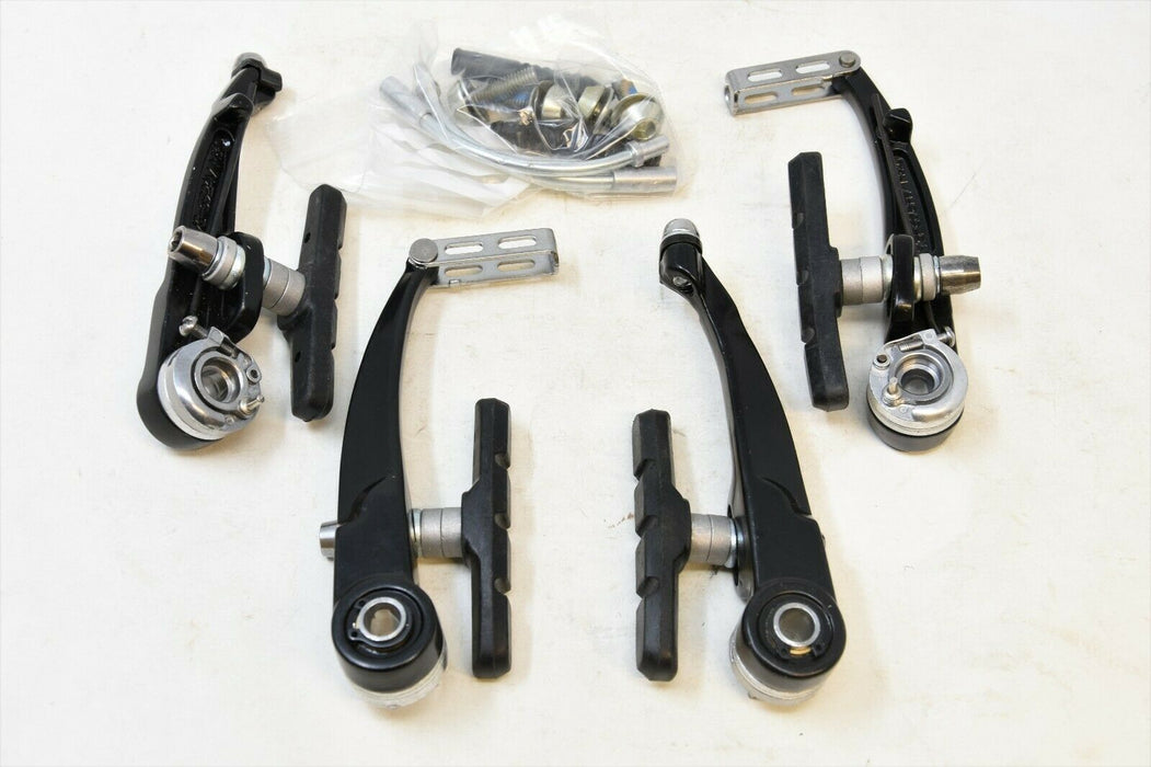 QUALITY APSE VG-692AV BIKE ALLOY V BRAKE ARMS CALIPERS LINEAR PULL 70MM PADS