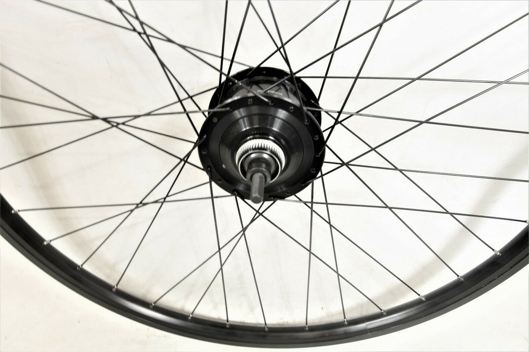 700c (28") 622 - 19 Shimano Alfine SG-7001-8 8 Speed Rear Wheel Black Disc Hub