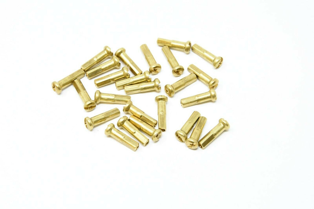 16mm 14G GOLD BIKE SPOKE NIPPLES MOUNTAIN BIKES ANY CYCLE WHEEL GOOD QUALITY