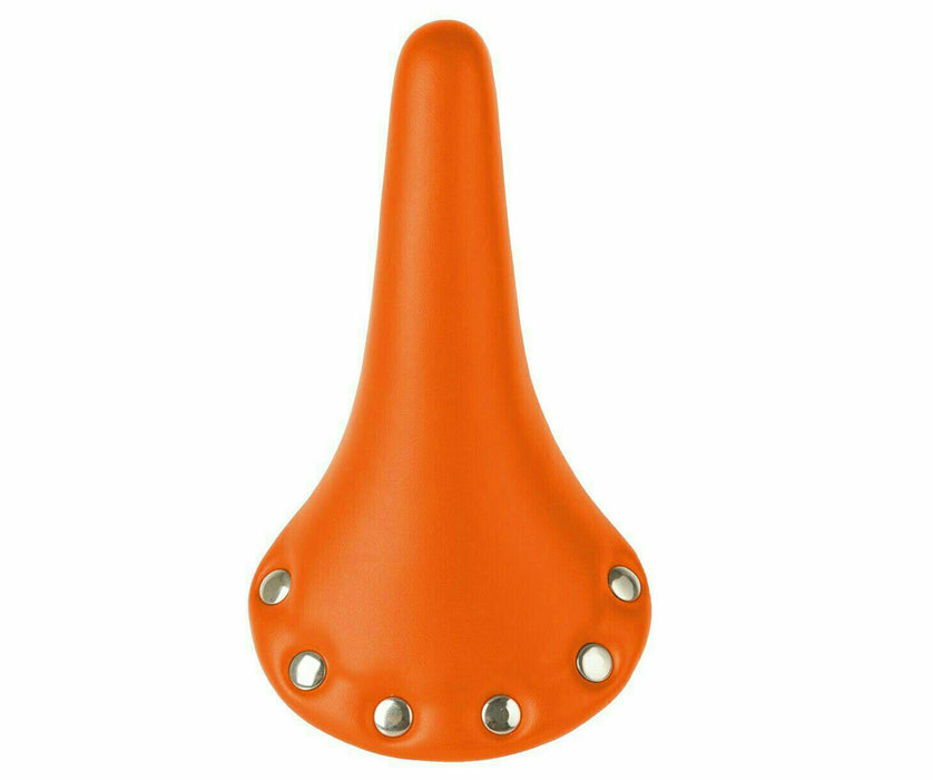 Wholesale Joblot Of 25 Adult Traditional Retro Style Riveted Saddles Orange 27cm