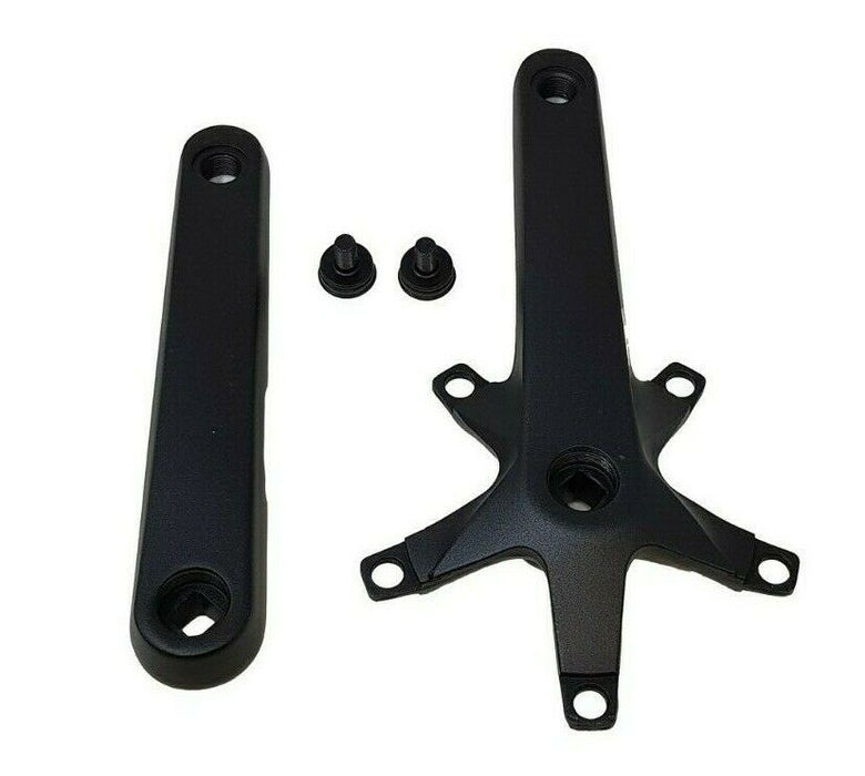 170MM SAMOX CRANK SET ALUMINUM MATT BLACK WITH 5 PIN SPIDER SPIDER ARM 130 BCD