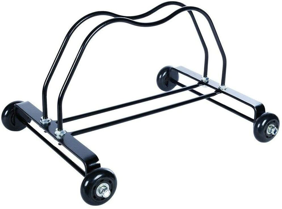 Ammaco 4 Wheel Heavy Duty Rolling Bike Bicycle Floor Display Stand Rack Storage